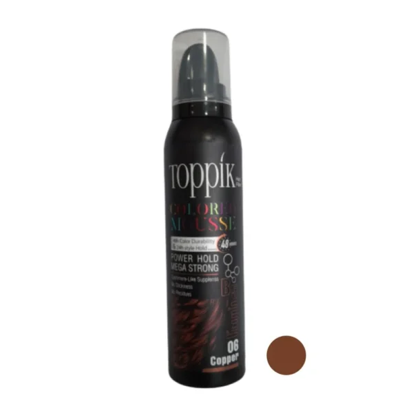 موس مو Toppik مدل 06 حجم 125 میلی لیتر رنگ مسی