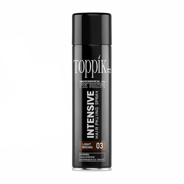 اسپری پرپشت کننده مو قهوه ای روشن شماره 3 Toppikحجم 120 میلی لیتر