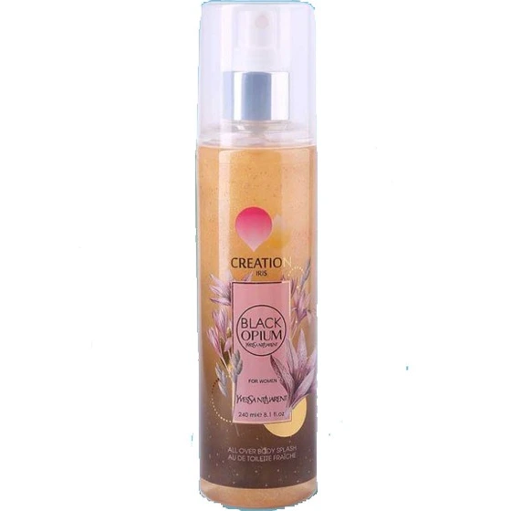 اسپری بدن زنانه کریشن مدل BLACK OPIUM حجم 240 میلی لیتر